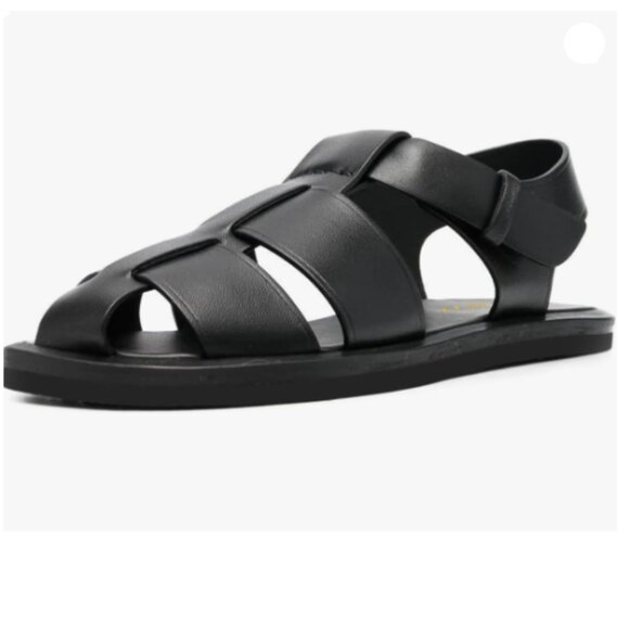 YDN Shoes - YDN Women's Cute Flat Round Toe Sandals Strappy Low Heels Adjustable Strap Balck